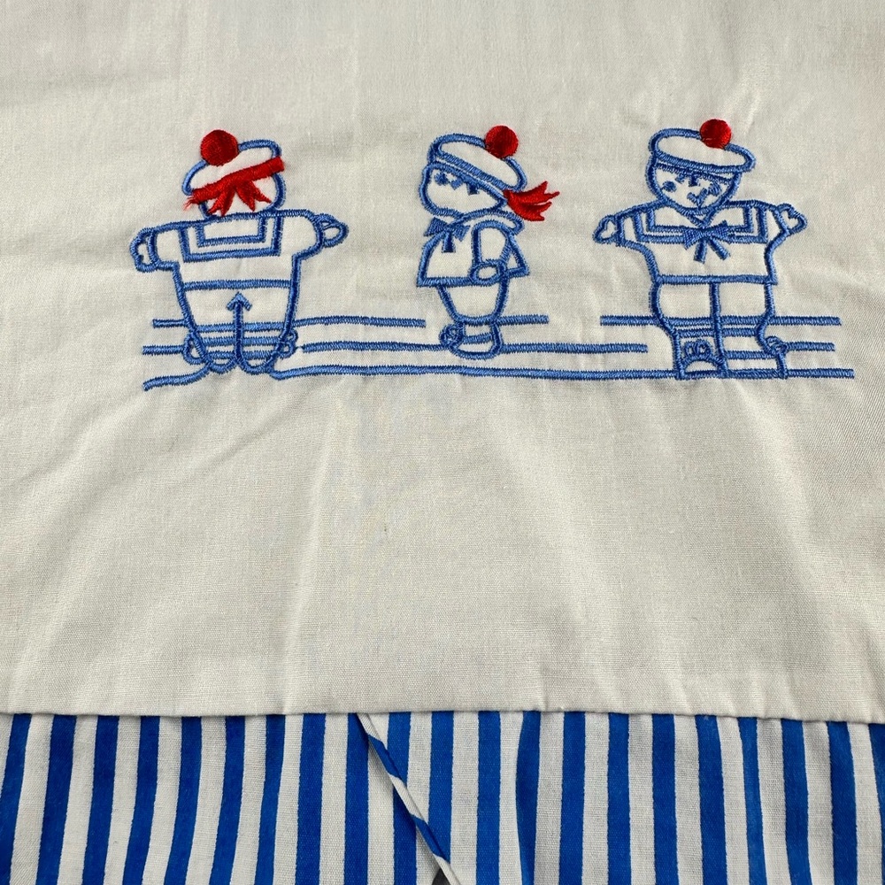 Vintage Richy Boy Toddler Sailor Nautical Striped Short Sleeve Spring Shirt Sz 2 - Picture 12 of 14